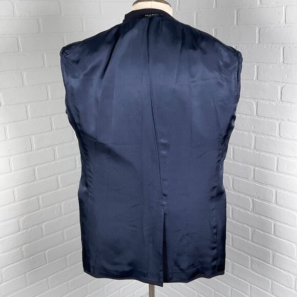 Jos A Bank Blazer Men 41R Blue‎ Gold Shield Button Executive Classic Wool Jacket - Picture 9 of 15